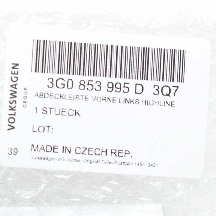 VAG ORIGINAL FILTRE AIR 3G0853995D3Q7