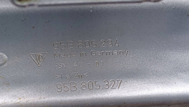 PORSCHE MACAN 95B QUART LONGERON COUPELLE DROIT DROITE AVANT AVANT