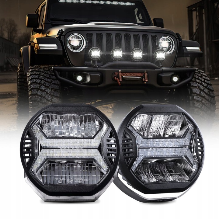LAMPES DE TRAVAIL JEU 2 PCS HALOGÈNES LED 5.75 POUCES JEEP WRANGLER