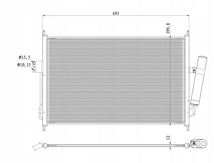 CONDENSER AIR CONDITIONER ISUZU D-MAX II 1.9D/2.5D photo 1 - milautoparts-fr.ukrlive.com