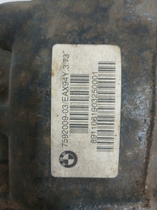 DIFFÉRENTIEL PONT BMW X3 F25 N47D20C MANUEL XDRIVE 7592009 3.73