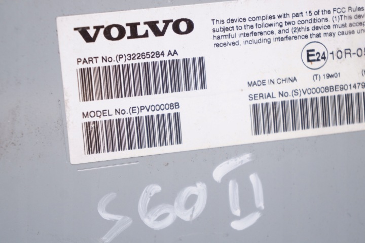 VOLVO S60 III V60 II AMPLIFICATEUR CONTRÔLEUR RADIO AUDIO 32265284