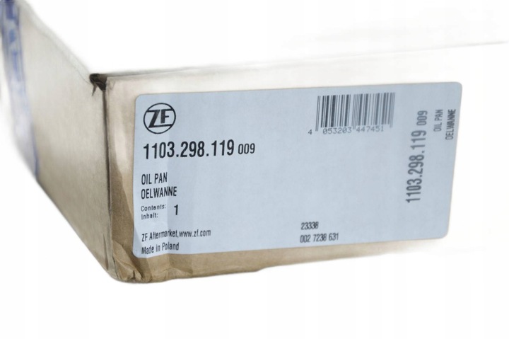 ZF 1103.298.119 BANDEJA ACEITES CAJAS AUT. ZF 8HP65A 