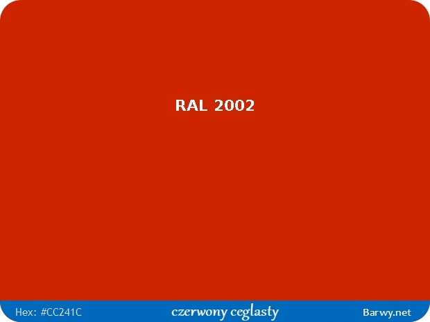 AKRYL RAL 2002 RAUDONAS POLIURETANAS AUKŠTAS ŽVILGANČIOS ODPORNY NA ZARYSOWANIA 337 nuotrauka 3