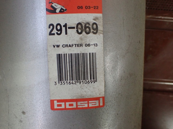 ÉCHAPPEMENT SILENCIEUX CENTRAL VW CRAFTER 291-069 8235