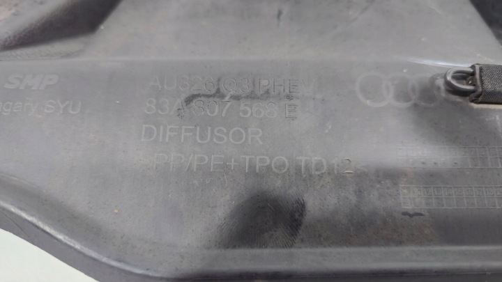 AUDI Q3 83A SPOILER DOUBLURE PARE-CHOCS ARRIÈRE MODULE OWIERANIA COUVERCLES DE COFFRE 83A807568E