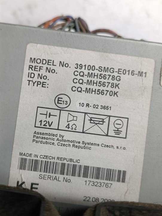 HONDA CIVIC VIII RADIO D'USINE 39100-SMG-E016-M1