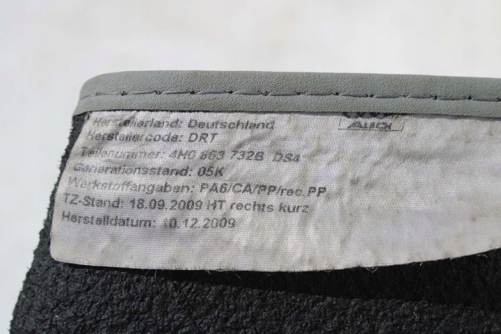 AUDI A8 TAPIS DE SOL REVÊTEMENTS ESSUIE-GLACES 4H1863691C PLANCHERS 4H 4H1863691C 4H