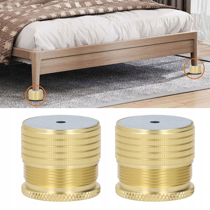 NOGA STOP ALUMINIUM CHÂSSIS VERS STOLIKA AVEC RÉGLAGE COULEUR DORÉE 23-37 MM 2PCS