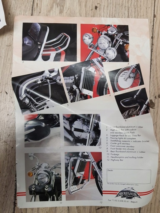 HAUT CHÂSSIS DOSSIER PASSAGER KAWASAKI EN500