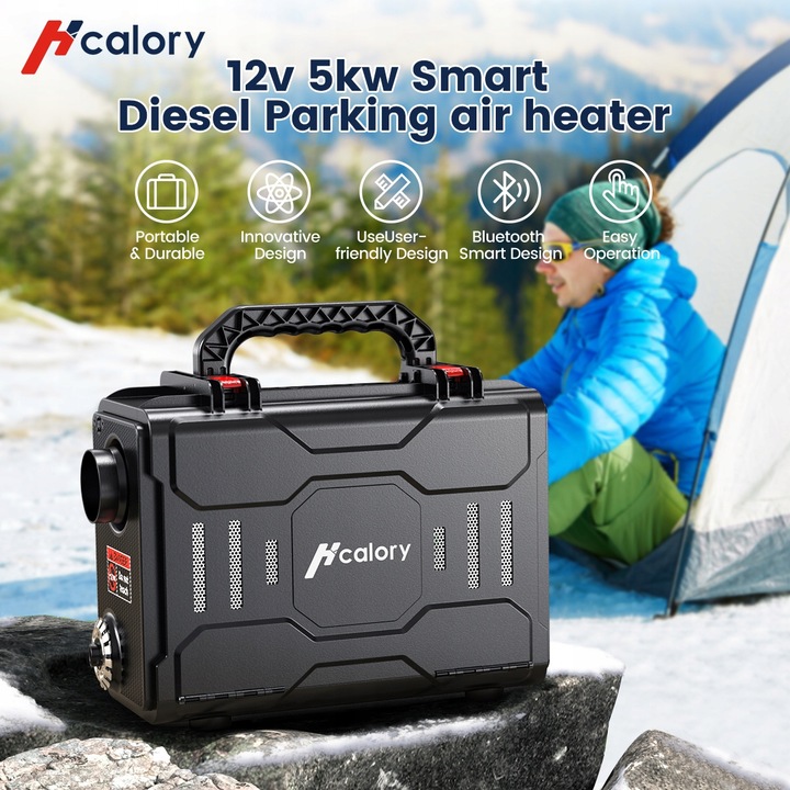 HCALORY CALEFACCIÓN POSTOJOWE DIESEL 5 KW BLUETOOTH 