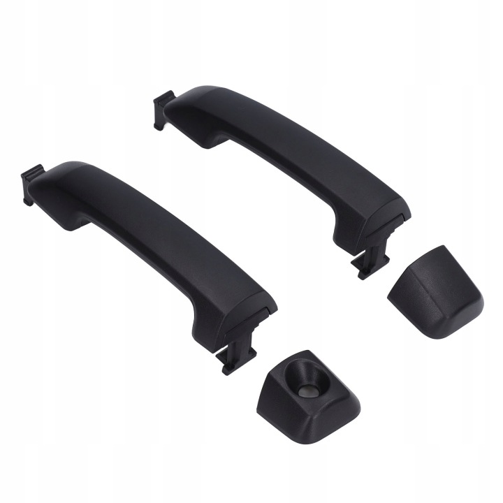 2PCS EXTÉRIEUR EXTÉRIEUR POIGNÉE PORTES 69210–0C010 NOIR CAR 3K