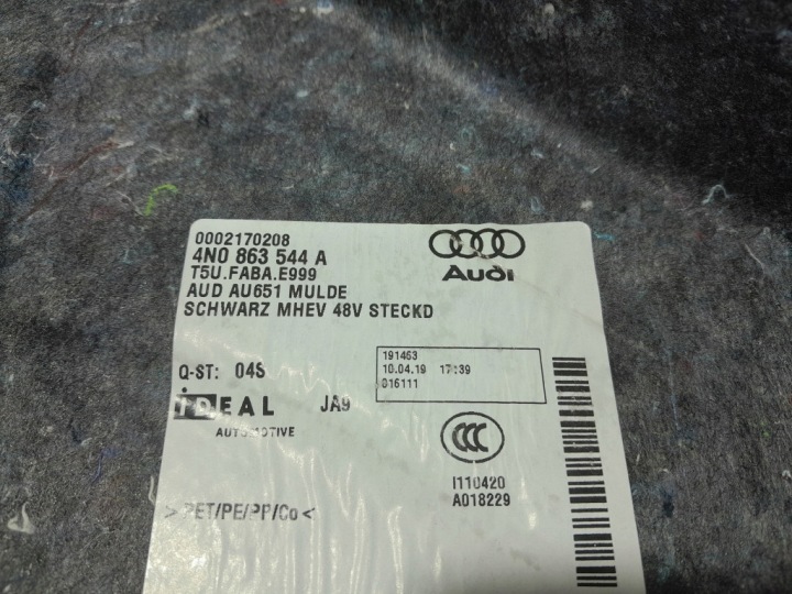 AUDI A8 D5 LONG REVÊTEMENT ROUES DE RÉSERVE MHEV 4N0863544A