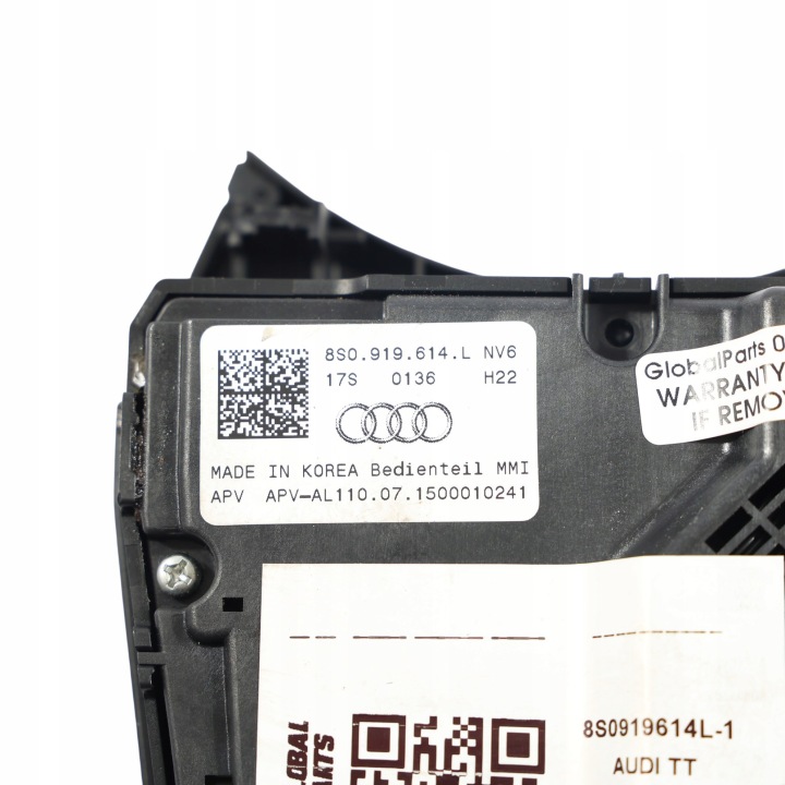 AUDI TT TEXTURE DE WATTS PANNEAU COMMANDE TOUCHPAD MMI FREIN À MAIN RADIO 8S0919614L