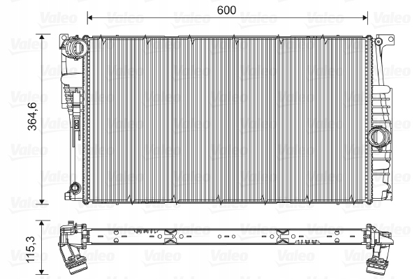 VALEO RADUADOR DE AGUA BMW 1 10- 