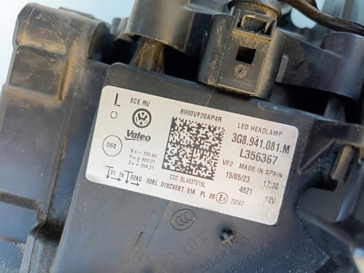 COMPLET LED VW ARTEON GAUCHE EUROPE 3G8941081M