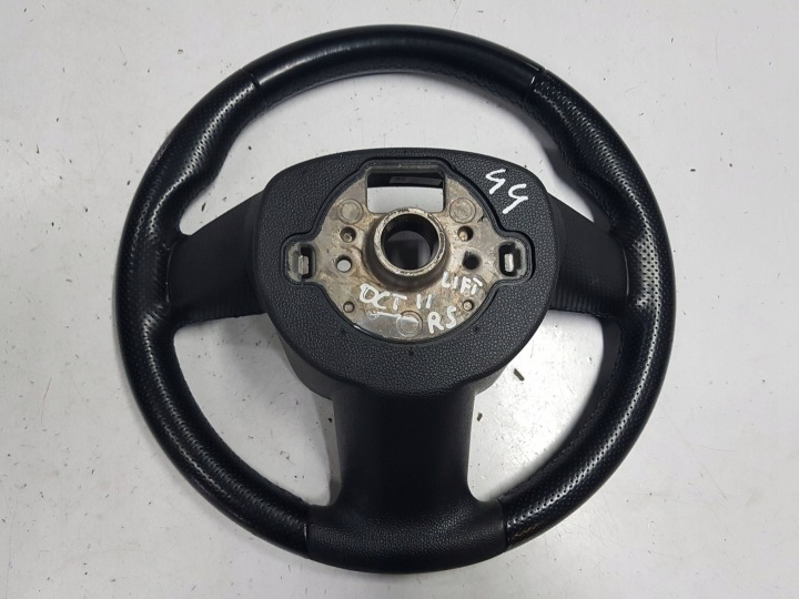 SKODA OCTAVIA II 2 LIFT 08-12R VRS VOLANT CUIR 1Z0419091AJ