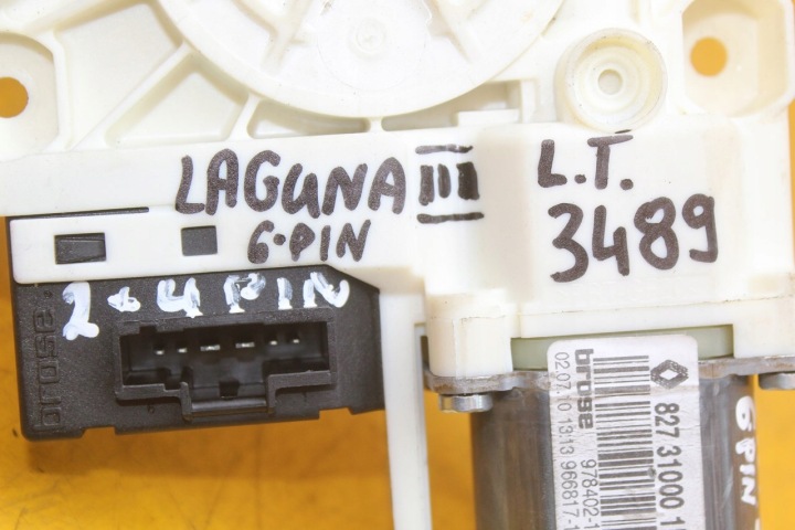 PETIT MOTEUR CONTRÔLEUR VITRES GAUCHE ARRIÈRE RENAULT LAGUNA III 970091 106 827310001R