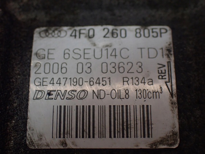 AUDI A6 C6 2.0 TFSI COMPRESSEUR COMPRESSEUR DE CLIMATISATION 4F0260805P