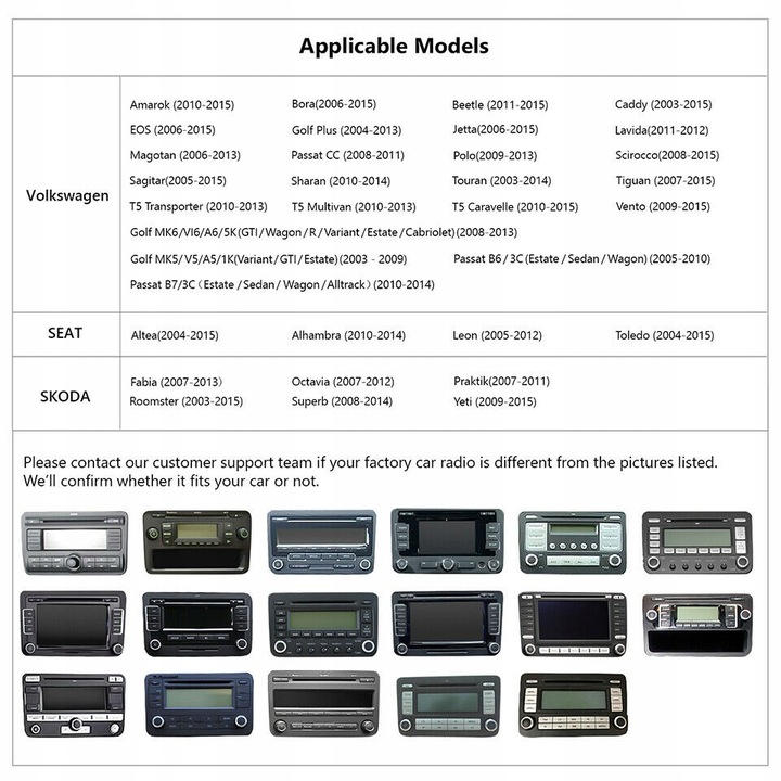 RADIO 2DIN ANDROID VW GOLF 5 V 6 VI PASSAT B6 B7 TIGUAN SKODA SEAT 2GB/64GB 