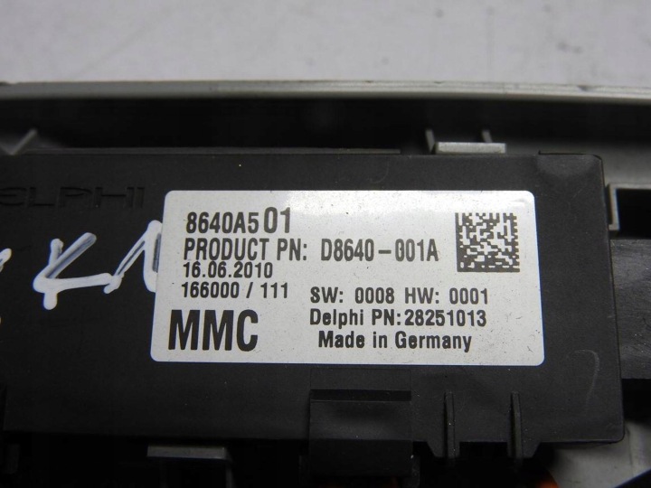 MITSUBICHI ASX I 10-12 MODULE ALARME CAPTEUR MOUVEMENTS 8640A501