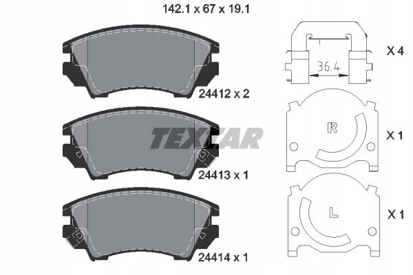 DISCOS ZAPATAS PARTE DELANTERA TEXTAR OPEL ASTRA J SPORTS 