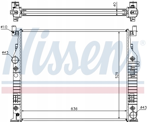 RADUADOR SISTEMA DE REFRIGERACIÓN DEL MOTOR ** FIRST NISSENS 62576A 