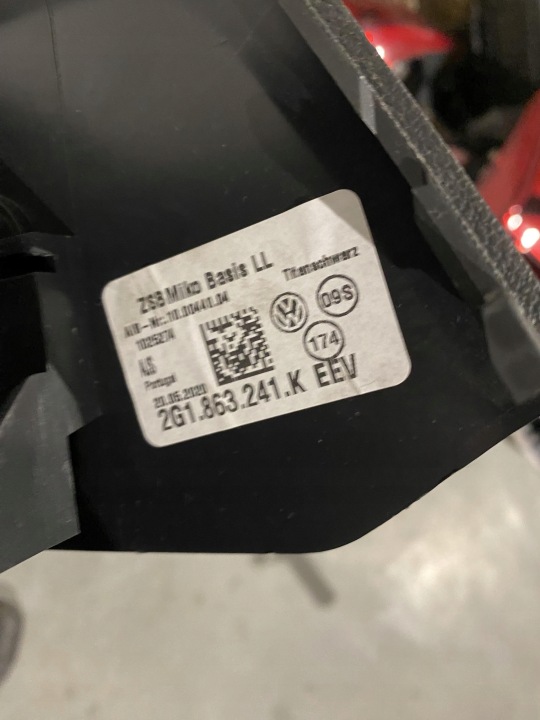 VW POLO 2G TUNNEL CENTRAL USB 2G1857925B