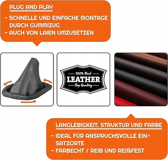 PROTECTION FOURRURES BOUTONS VITESSE CUIR BMW E30 E36 E34 MANUELLE NOIRE RIEN