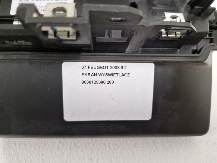 PEUGEOT 2008 II 2 ÉCRAN MONITEUR 9838129680