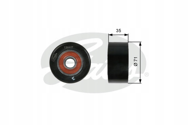 GATES GALET GUIDE COURROIE MULTICANAL MÉTAL CONVIENT VERS MAZDA 3, 5,