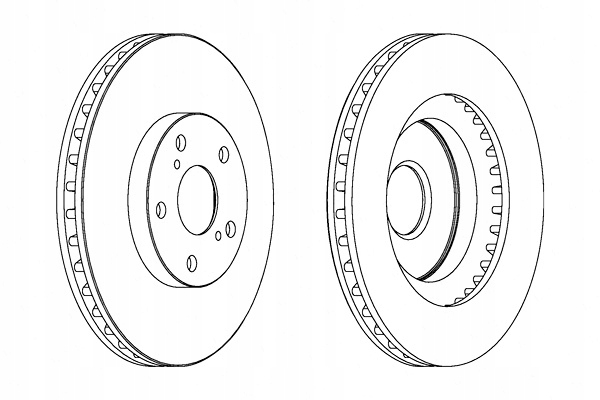 FERODO DISCOS DE FRENADO 2SZT. PARTE DELANTERA LEXUS ES TOYOTA AURIS CAMRY MARK 