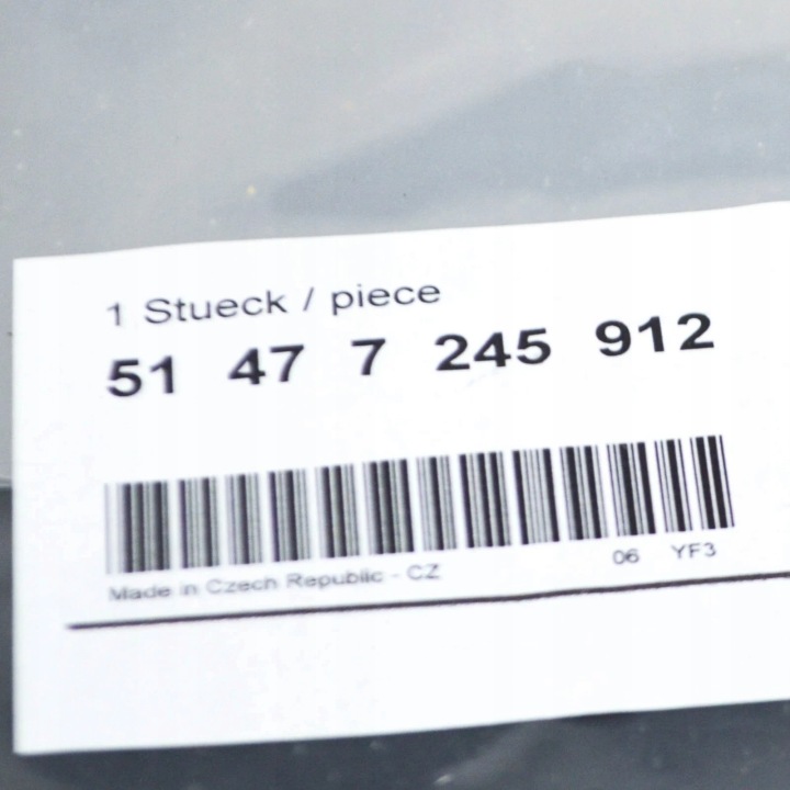 BMW 3 F30 INTÉRIEURE TACKA COUVERCLES DE COFFRE GAUCHE PLATE 51477245912 7245912