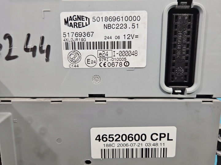 CONTRÔLEUR MOTEUR KIT 0281013675 55208226 FIAT DOBLO I 1.9 JTD
