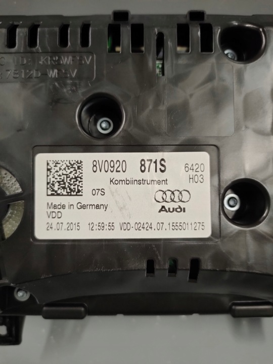 A3 8V 2015 KIT VERS INSTALLATIONS DE DÉMARRAGE CONTRÔLEUR COMPTEUR 2,0 TDI MANUEL