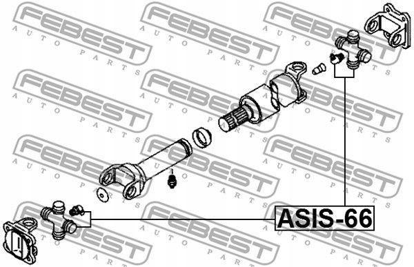 FEBEST CROISILLON ARBRE DE TRANSMISSION ISUZU ELF NLR NMR 55.85 LHD 2008-