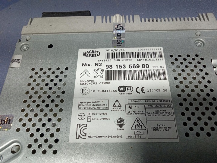 CITROEN C4 II B7 LIFT DS4 RADIO NAVIGATION 9815356980