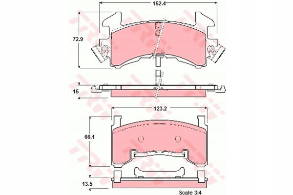 PADS BRAKE CHEVROLET BLAZER S10 82-97 