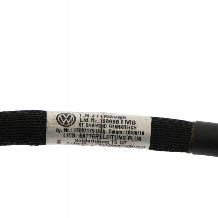 VOLKSWAGEN TRANSPORTER T5 2.0 TDI CAAA FIL SERRE-CÂBLE BATTERIE 7E0971794A
