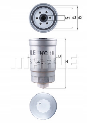 KNECHT KNT KC18 FILTER FUEL ALFA ROMEO, CITROEN, FIAT, VAG PCS. KNECHT photo 5 - milautoparts-fr.ukrlive.com