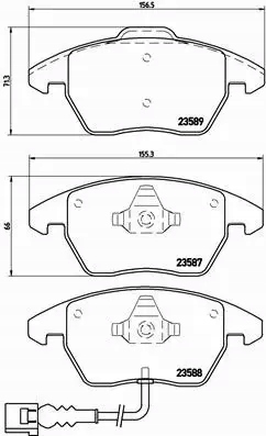 BREMBO XTRA TARCZE+KLOCKI AVANT VW JETTA IV 312MM