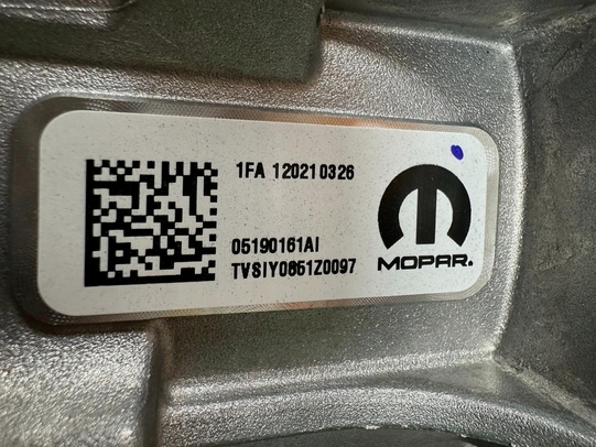 ALTERNATEUR JEEP WRANGLER JL 20-25 2.0 4XE 05190161AM K05190161AM