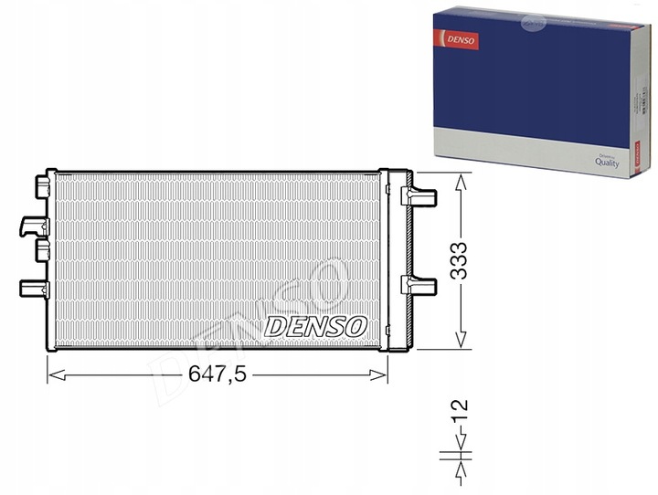 CONDENSADOR DE ACONDICIONADOR BMW DENSO 