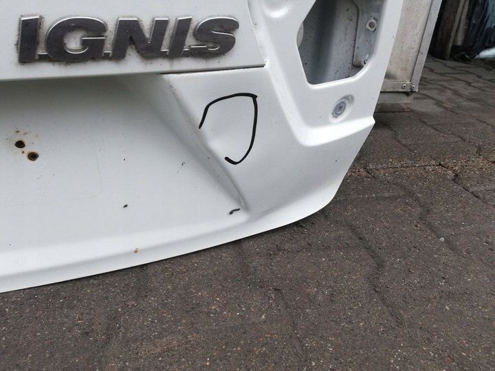 PARTE TRASERA TAPA DE MALETERO SUZUKI IGNIS 3 16-> 