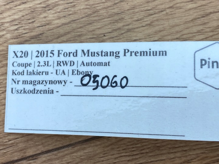 CARTER CHÂSSIS FORD MUSTANG VI 2015+ USA