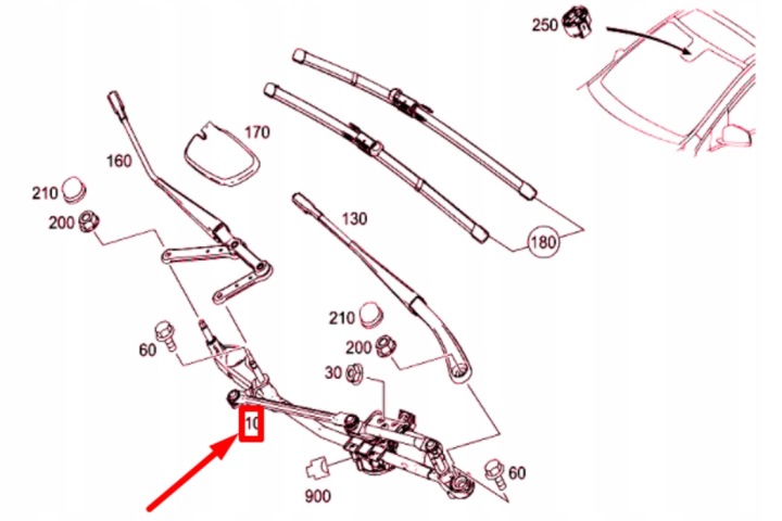 MB E-CLASS W212 POIGNÉE PLASTIQUE TRIANGLE OSTRZEGAWCZEGO A2048900114 NEUF