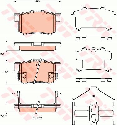 TRW GDB3516 SABOTS DE FREIN DE FREIN photo 2 - milautoparts-fr.ukrlive.com