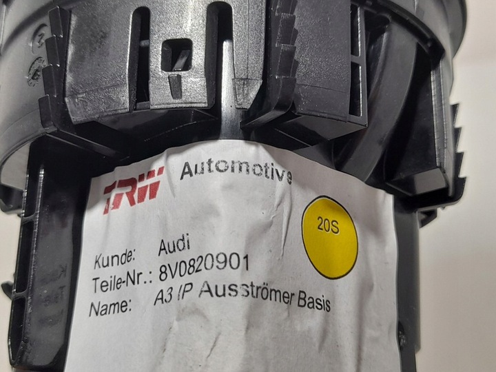 AUDI A3 8V 2014R. 8V0820901 DEFLECTOR DE VENTILACIÓN TOMADOR AIRE SÚPER ESTADO 