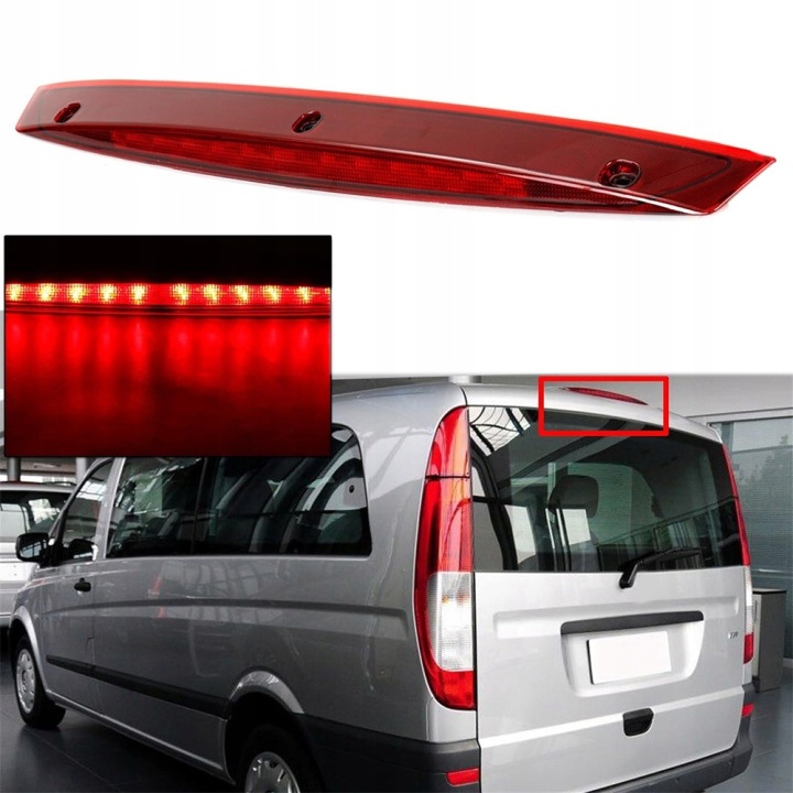 VERS MERCEDES VITO W639 2003 TROISIÈME LANTERNE FEUX STOP FREIN A6398200056