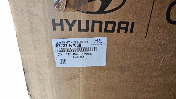 MOULURE PORTES GARDE-BOUE ARRIÈRE HYUNDAI TUCSON IV 87732-N7000 87731-N7000 OE